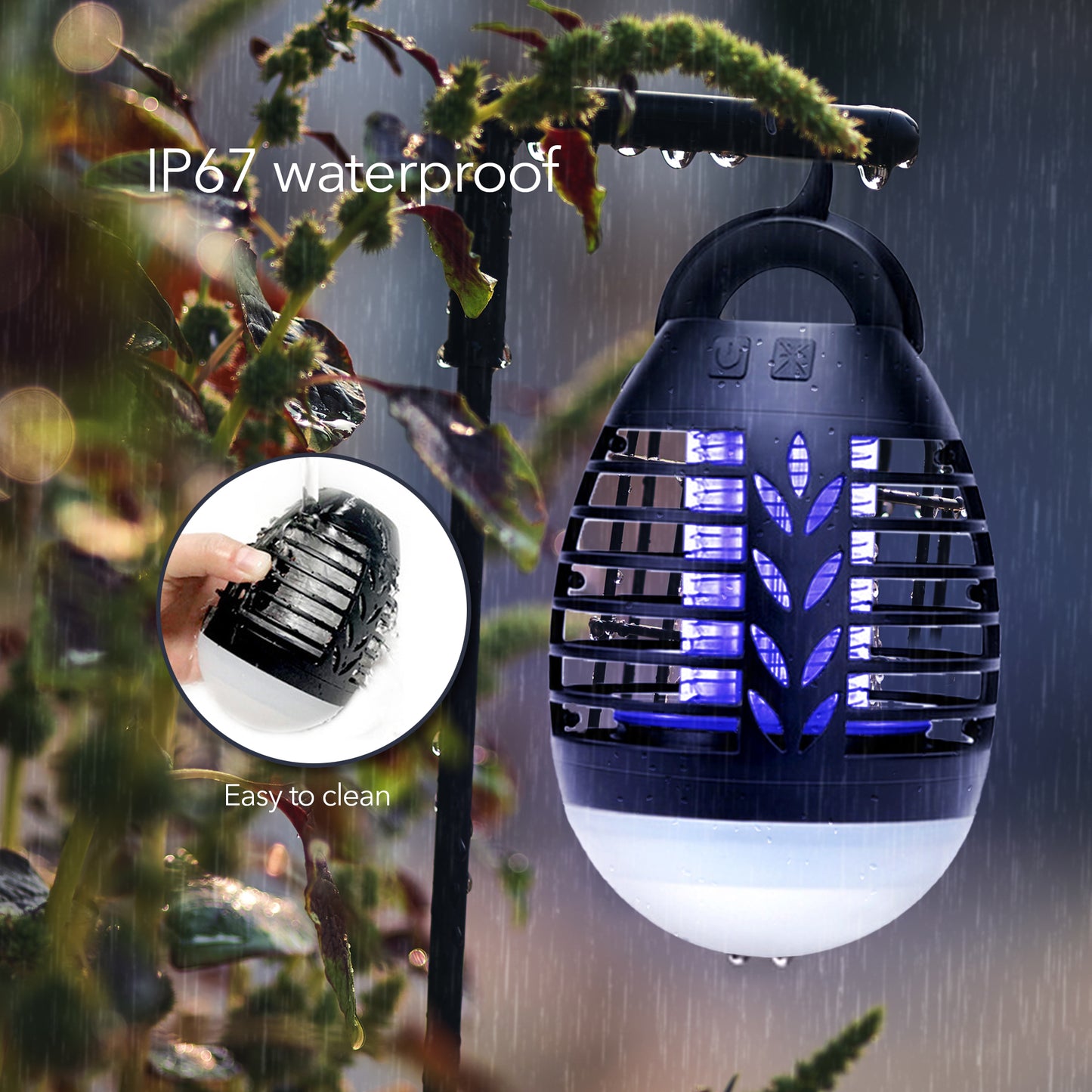 HOM Bug Zapper Light | Exterminates Mosquitoes, Flies & Bugs