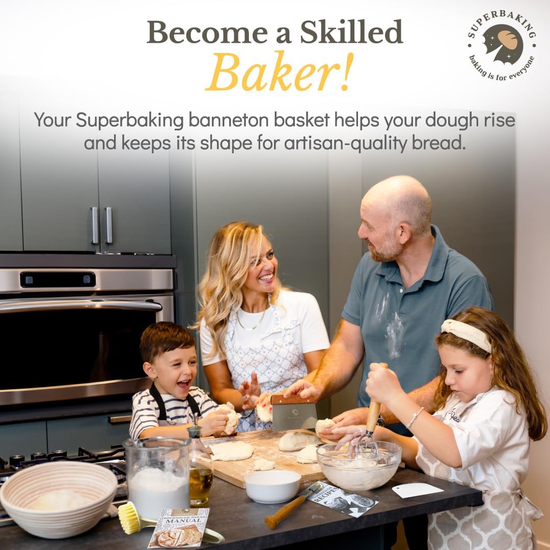 HOM Sourdough Starter Kit, Organic Dehydrated Culture with Guidebook, Baking Tools for Homemade Bread, Vegan & Non-GMO
