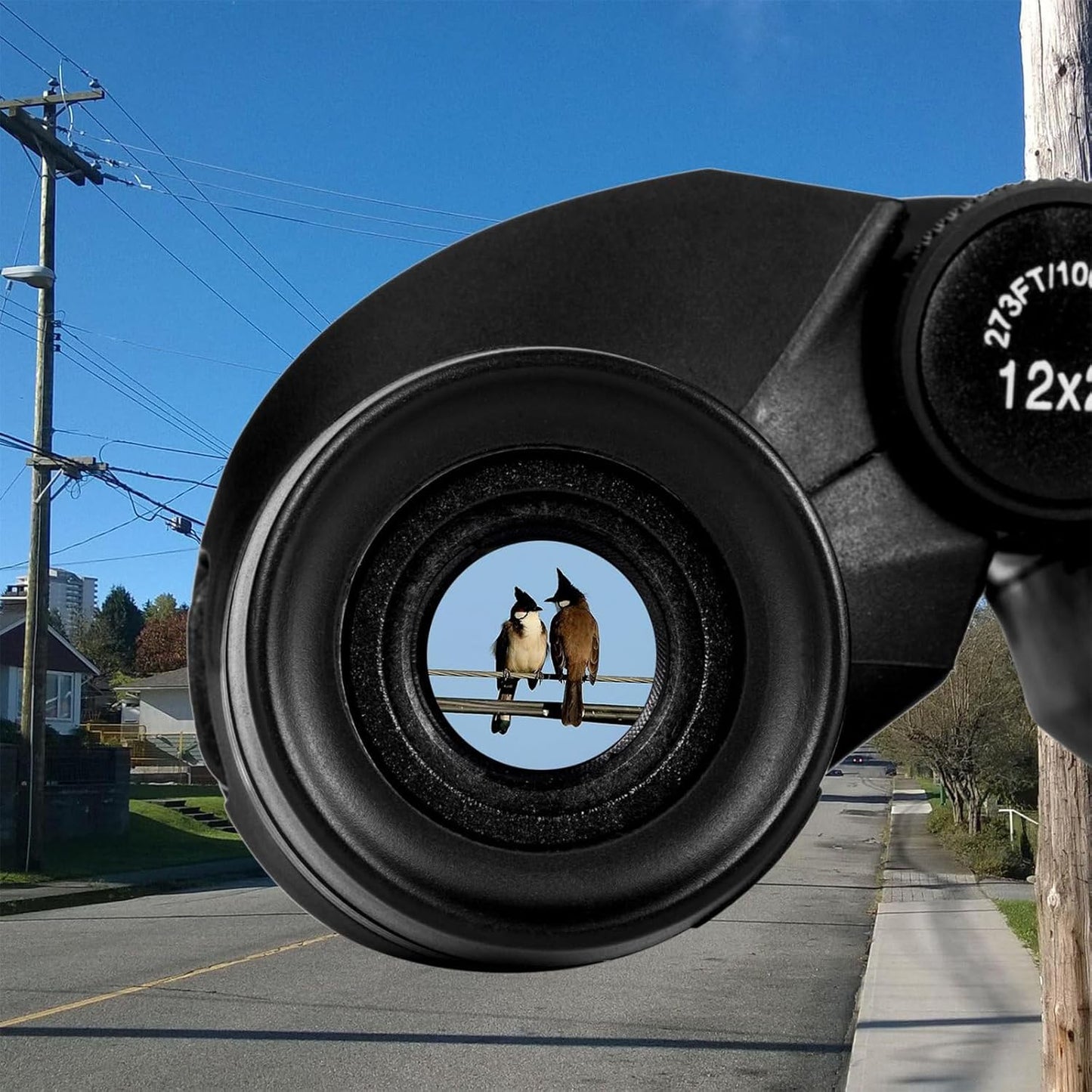 HOM 10x42 HD Binoculars for Adults – Waterproof, Fog Proof Bird Watching & Hunting Optics with Tripod Mount
