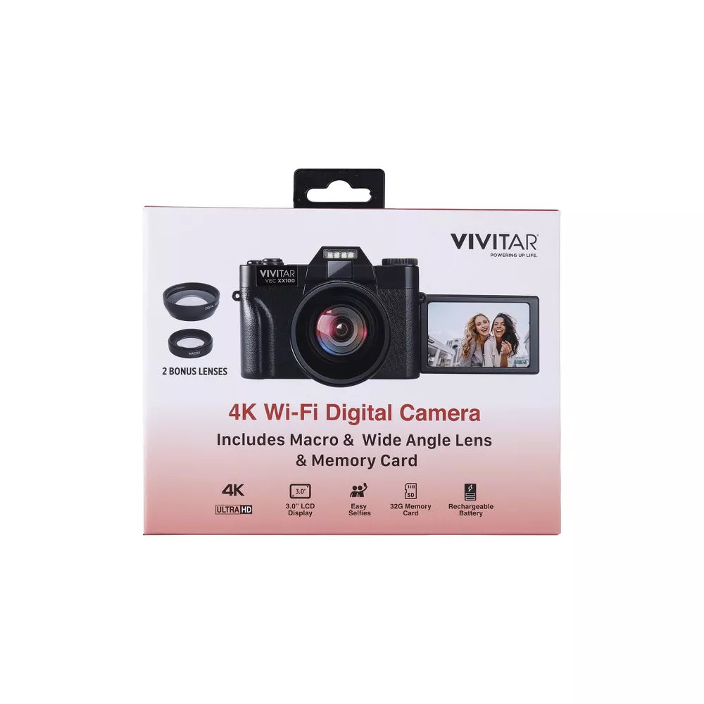 HOM Vlogging Camera Kit with Lens & Tree of Life Crystal Decor Set - Capture Life, Inspire Growth (US)