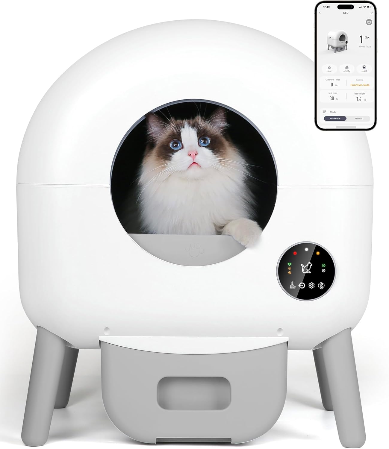 HOM Fully-Automated Robotic Self-Cleaning Litter Box – HŌM