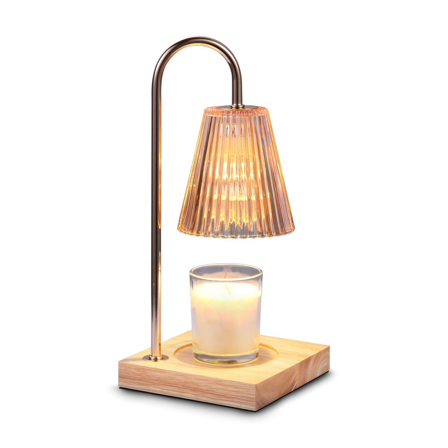 HOM Candle Warmer Lamp with Adjustable Brightness & Timer Function