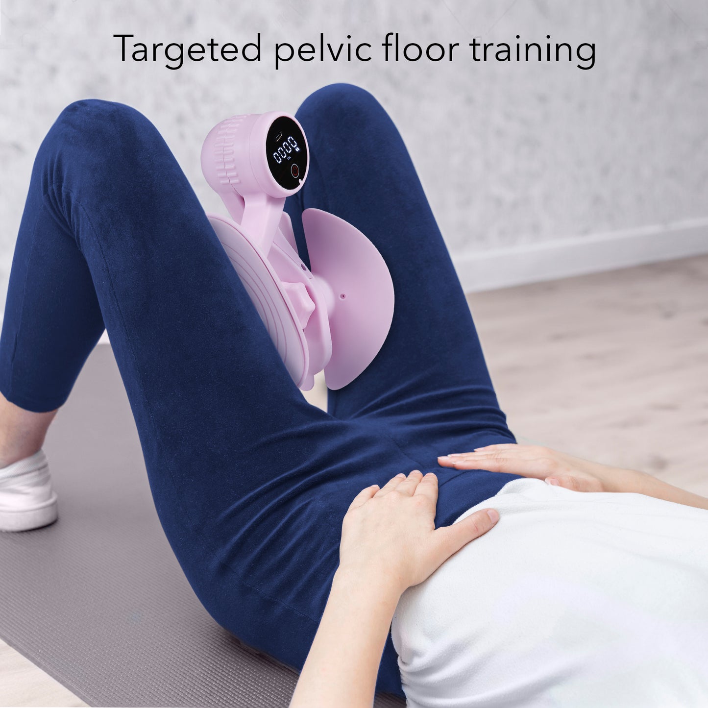 HOM Pelvic Trainer - Inner Thigh & Pelvic Floor Muscle Toner - Smart Adjustable Device with Display