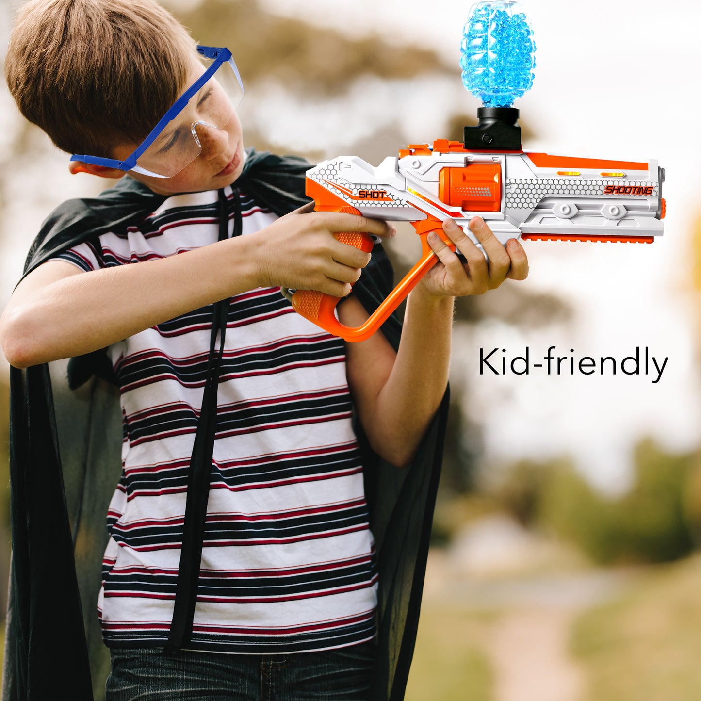 HOM Electric Gel Blaster Toy - Advanced High-Capacity Magazine, Rapid-Fire Automatic Splatter Ball Gun for Ages 14+