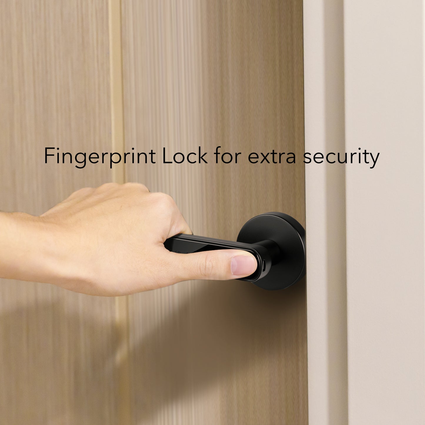 HOM Smart Door Lock - Keyless Entry, App Control, Fingerprint Door Lock, Digital Door Lock with Keypad for Enhanced Security