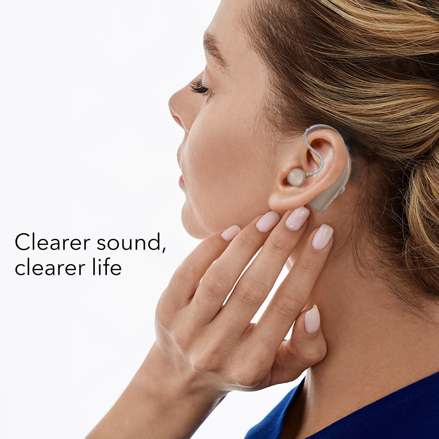 HOM Superior Hearing Aids for Seniors - Comfortable Rechargeable Behind the Ear Hearing Devices with Advanced Noise Reduction