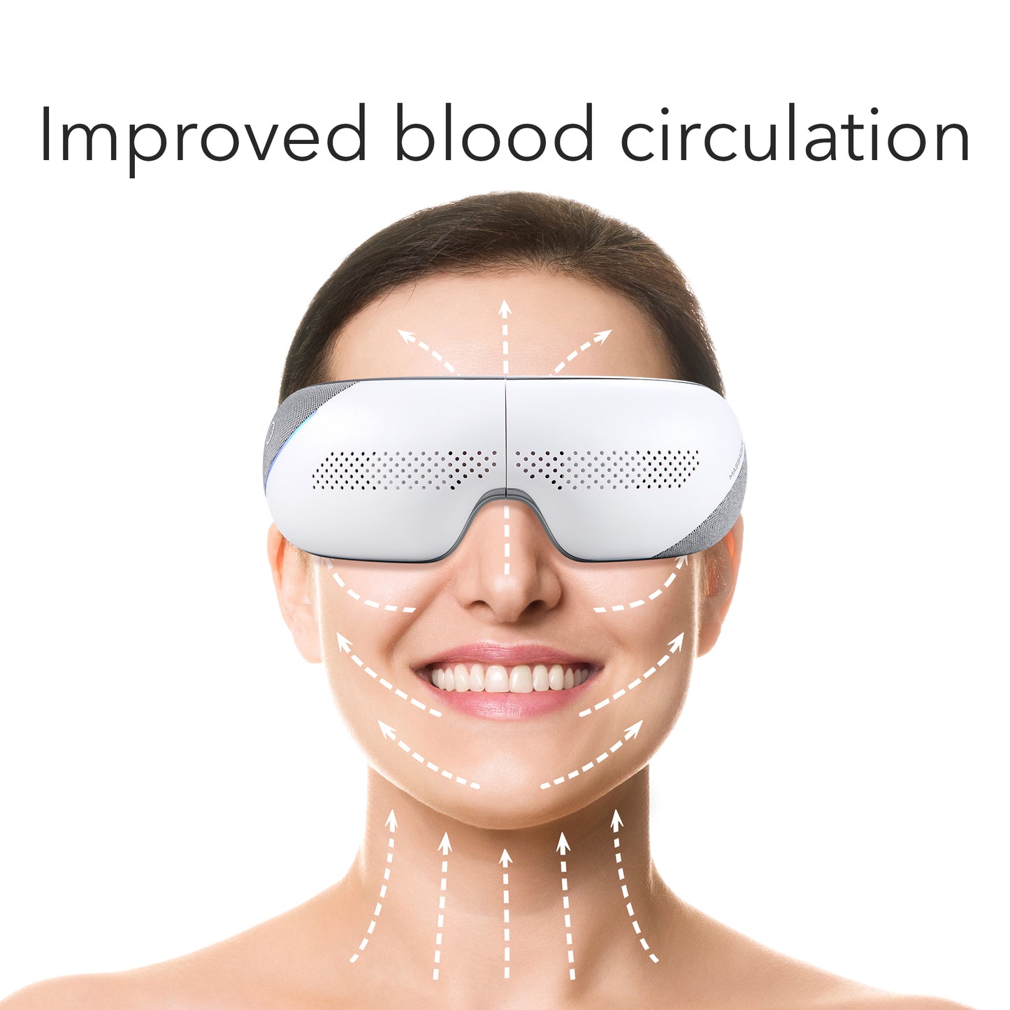 HOM Eye Massager with Heat & Cooling Mode - Headache Relief Device for Migraine & Improved Sleep