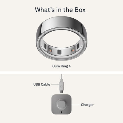 HOM Smart Wellness Ring (Oura Ring Style) | Advanced Sleep, Activity & Recovery Tracker | Heart Rate, Temperature Monitoring | Water Resistant | Fitness & Health Companion
