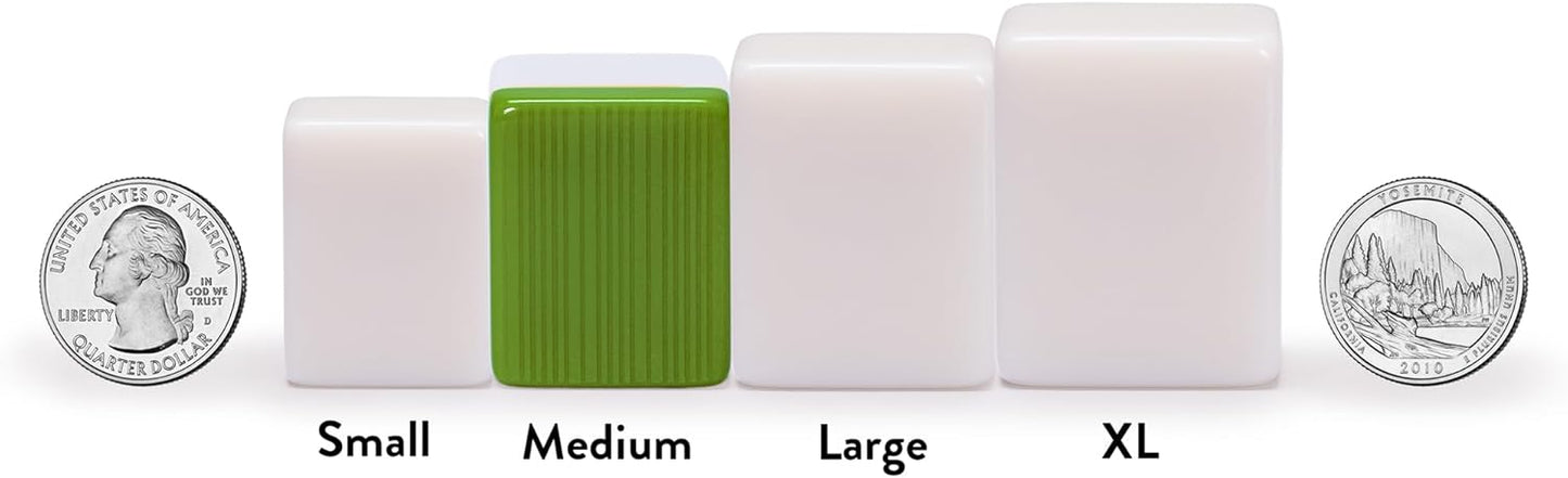 HOM Complete American Mahjong Tile Set | Includes 166 Tiles, Racks, Dice, Wind Indicator | Durable Acrylic Tiles with Clear Engraving & Carrying Case | Official NMJL Card Compatible