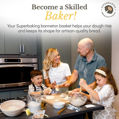 HOM Sourdough Starter Kit, Organic Dehydrated Culture with Guidebook, Baking Tools for Homemade Bread, Vegan & Non-GMO