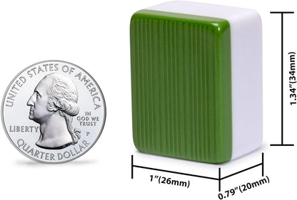 HOM Complete American Mahjong Tile Set | Includes 166 Tiles, Racks, Dice, Wind Indicator | Durable Acrylic Tiles with Clear Engraving & Carrying Case | Official NMJL Card Compatible