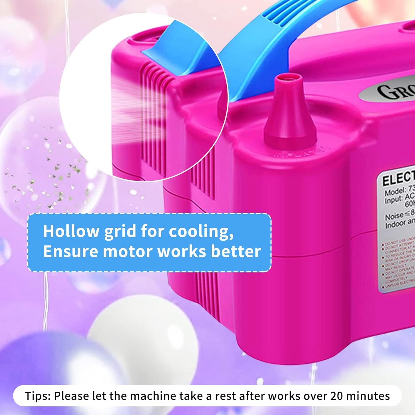 HOM  Electric Balloon Pump – Efficient & Portable Balloon Inflation