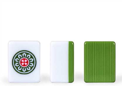 HOM Complete American Mahjong Tile Set | Includes 166 Tiles, Racks, Dice, Wind Indicator | Durable Acrylic Tiles with Clear Engraving & Carrying Case | Official NMJL Card Compatible