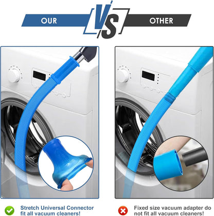 HOM Professional Dryer Vent Cleaning Kit | Flexible 8-Foot Lint Brush with Extension Rods | Complete Cleaning Tool Set for Dryer Ducts & Vents | Improves Efficiency & Reduces Fire Risk