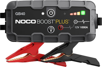 HOM Jump Starter 2000A Peak Car Battery Booster, 12V Portable Power Pack with USB/Type-C, LED Light, for Gas/Diesel Engines (Up to 8L)