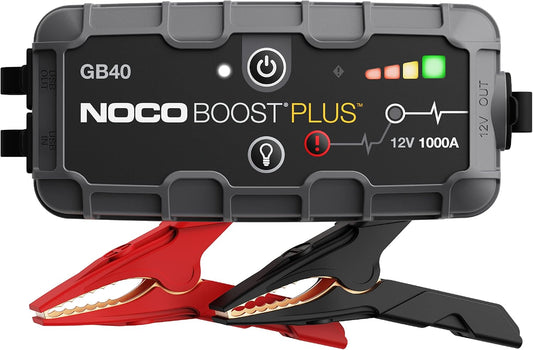 HOM Jump Starter 2000A Peak Car Battery Booster, 12V Portable Power Pack with USB/Type-C, LED Light, for Gas/Diesel Engines (Up to 8L)