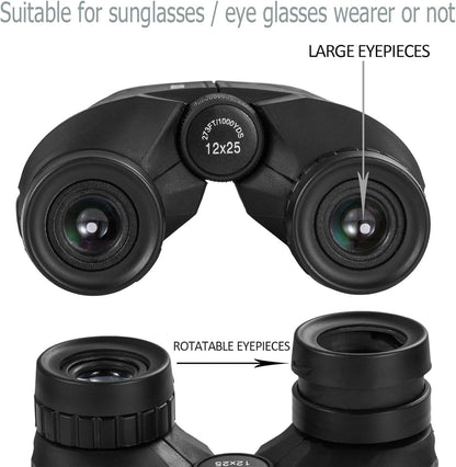 HOM 10x42 HD Binoculars for Adults – Waterproof, Fog Proof Bird Watching & Hunting Optics with Tripod Mount
