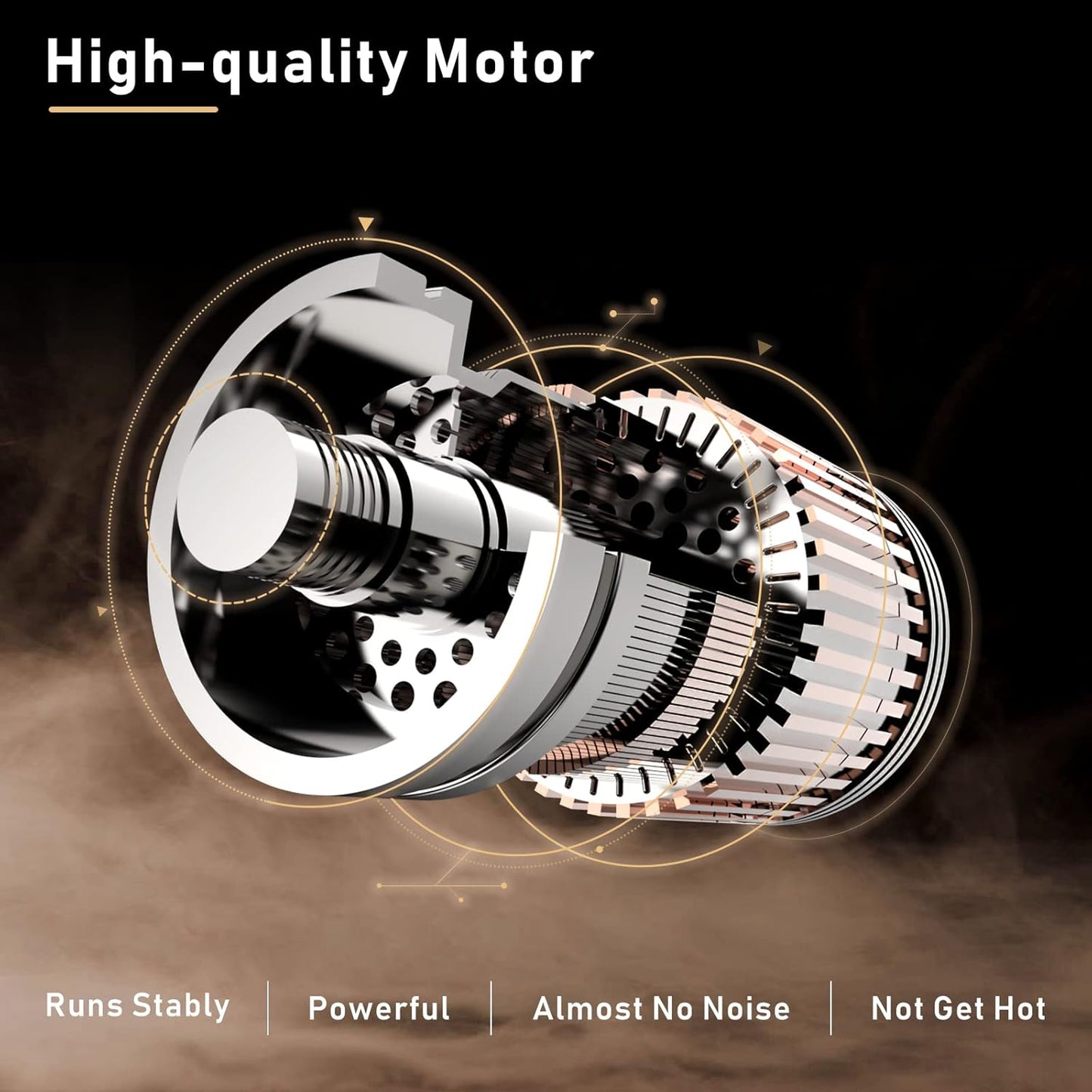 HOM Tattoo Gun Machine Kit, Professional Rotary Pen with 10 Needles & Power Supply, Wireless for Line/Shading