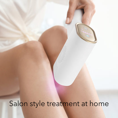 HOM IPL Laser Hair Removal Device - Laser Hair Removal with 5 Adjustable Energy Levels & Cooling Mode (White)