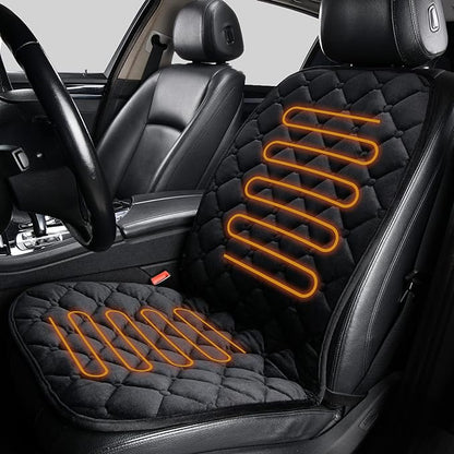 HOM Premium Full Back and Seat Cushion - Luxurious Soft Velour Cover for Enhanced Comfort and Elegance in Black