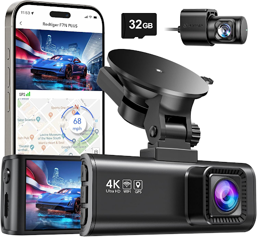 HOM 4K/2.5K Dual Lens Front and Rear Dashboard Camera