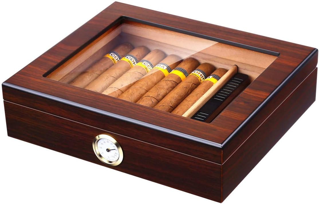 HOM Handcrafted Cigar Humidor with Precise Humidity Control