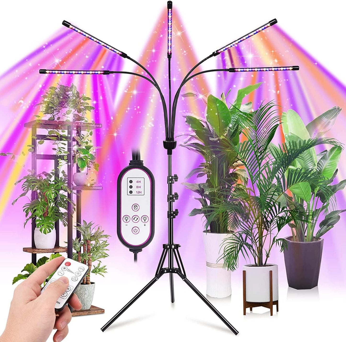 HOM High-Efficiency Full Spectrum LED Grow Lights for Indoor Plants