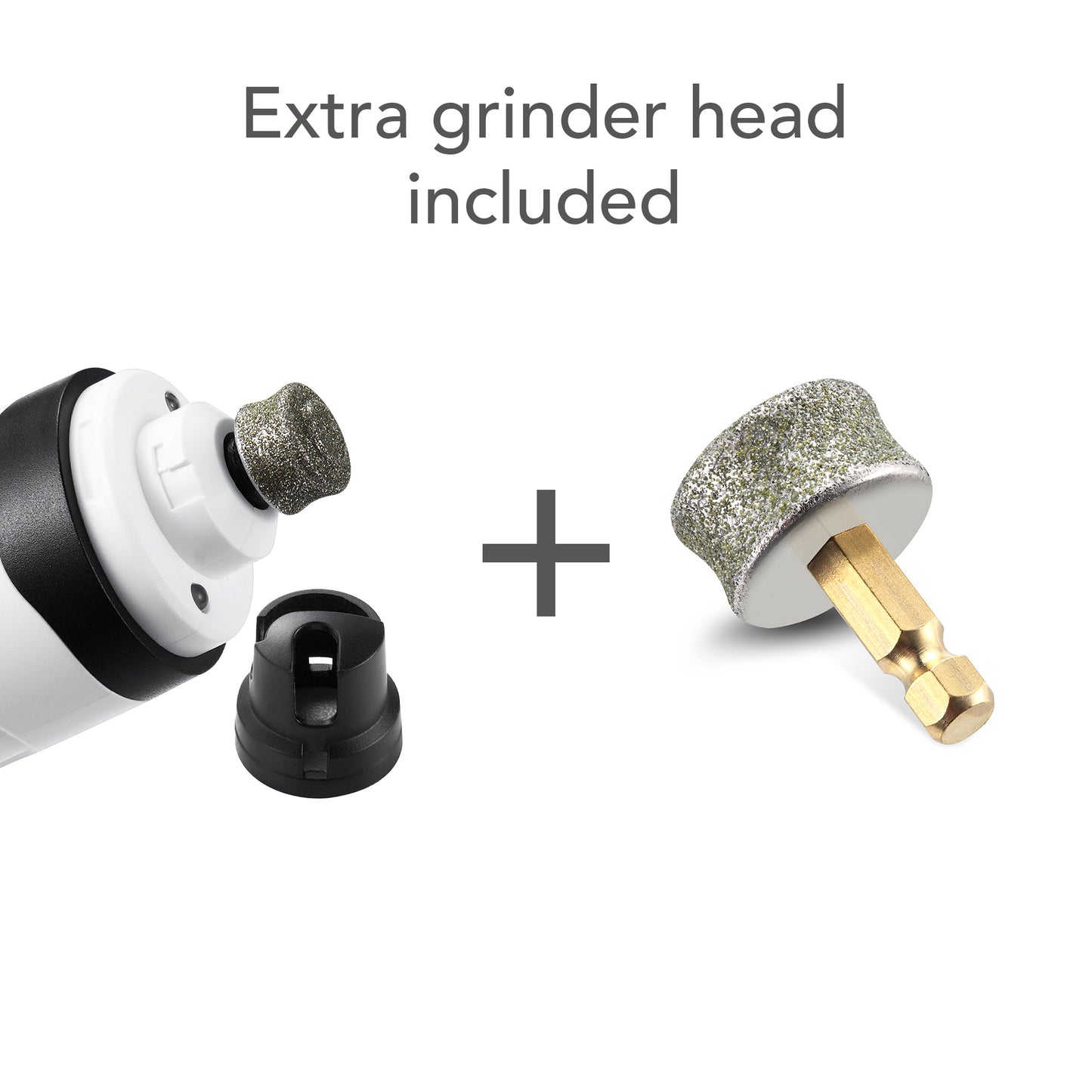 HOM Electric Dog & Cat Nail Grinder - 2-Speed Rechargeable Nail Kit with Extra Grinder Head - Suitable for Small to Large Pet Nails