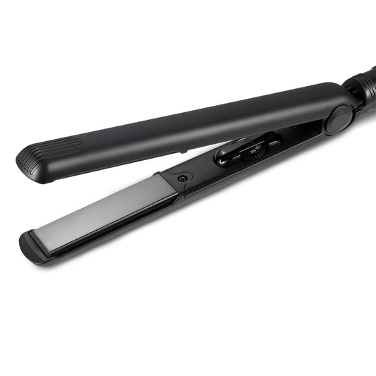 HOM 40W Portable Ceramic Hair Straightener -  Professional Salon Styling Tool (Black)