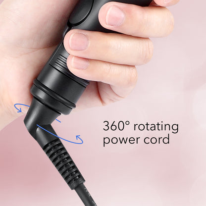 HOM 40W Portable Ceramic Hair Straightener -  Professional Salon Styling Tool (Black)