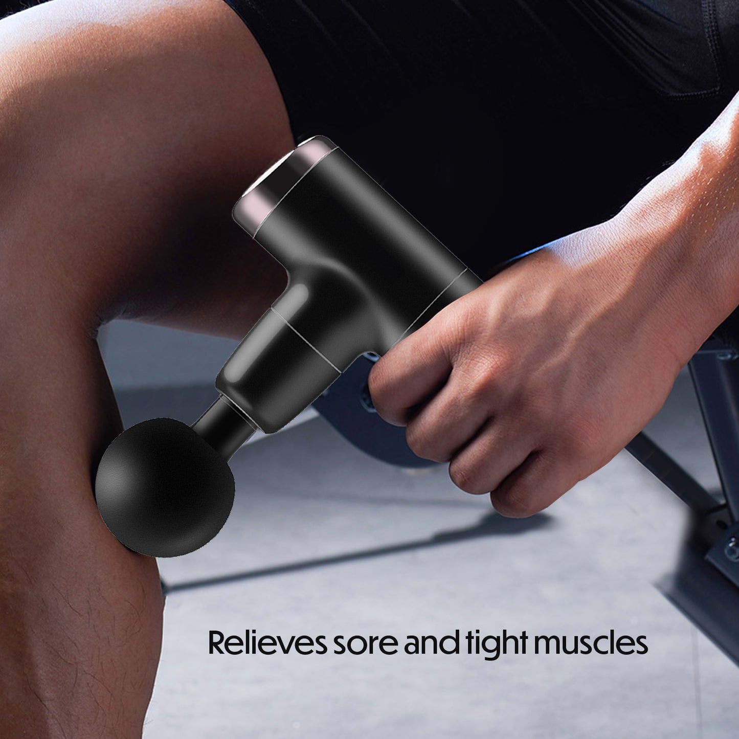 HOM Deep Tissue Mini Massage Gun - Portable Handheld Massager for Treating Muscle Soreness, Back Pain & Body Ache