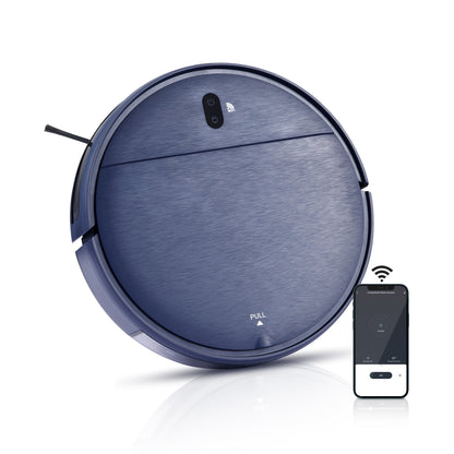 HOM Smart Robot Vacuum Cleaner & Mop - WiFi & App Control, Multiple Cleaning Modes, Self-Charging (Blue)