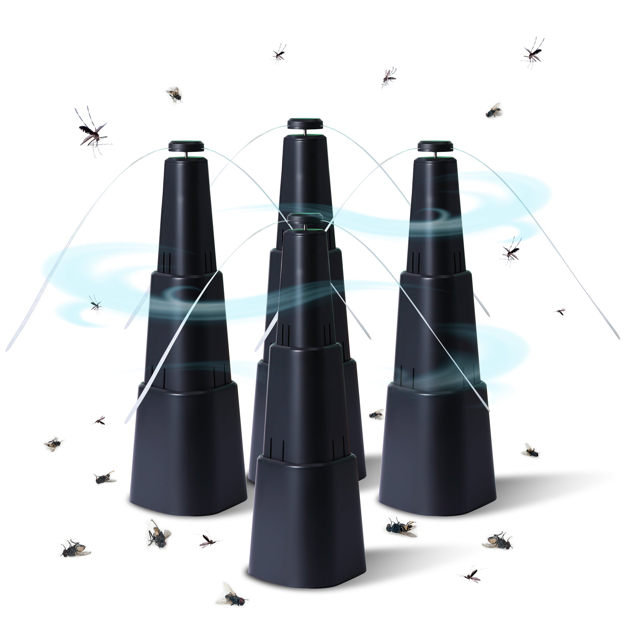 HOM Electric Fly Fan for Tables - Insect & Mosquito Repellent Portable ...
