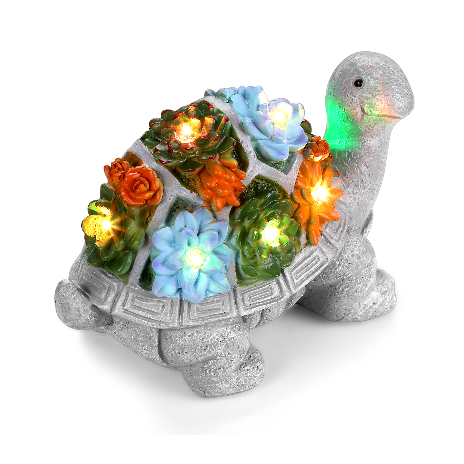 solar succulent turtle HOM Solar Turtle Statue